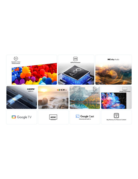 TV Set, TCL, 55 ", 4K Ultra HD, 3840 x 2160 pixels, Flat, 16:9, LED, 55P69K