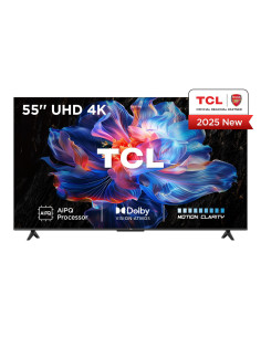 TV Set, TCL, 55 ", 4K Ultra HD, 3840 x 2160 pixels, Flat, 16:9, DLED, 55V6C