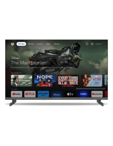 TV Set, THOMSON, 50", 4K/Smart, QLED, 3840x2160, Wireless LAN, Bluetooth, Google TV, Black, 50QG4S14