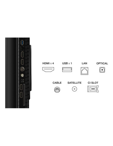 TV Set, TCL, 55 ", 4K Ultra HD, 3840 x 2160 pixels, Flat, 16:9, QLED, 55P8K