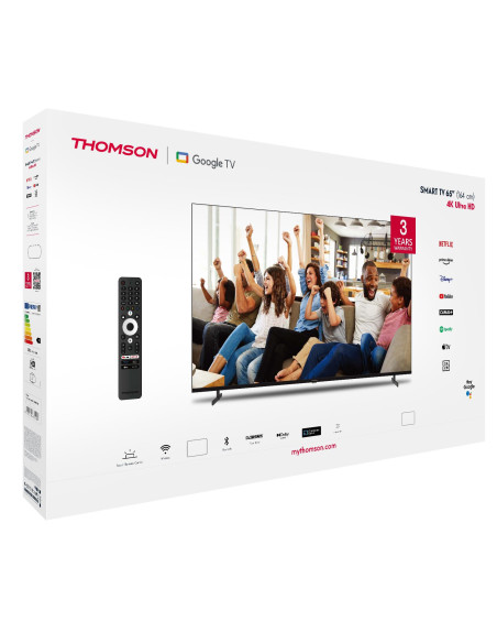 TV Set, THOMSON, 65 ", 4K Ultra HD, 3840 x 2160 pixels, Flat, 16:9, LED, 65UG4S14