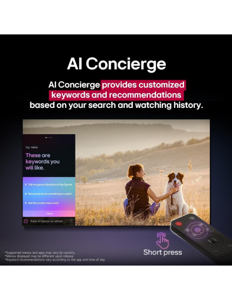 TV Set, LG, 65 ", 4K Ultra HD, 3840 x 2160 pixels, Flat, 16:9, QNED, 65QNED70A6A