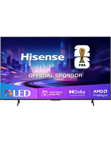 TV Set, HISENSE, 65 ", 4K Ultra HD, 3840 x 2160 pixels, Flat, 16:9, QLED Pro, 65E7QPRO
