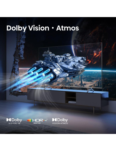 TV Set, HISENSE, 65 ", 4K Ultra HD, 3840 x 2160 pixels, Flat, 16:9, QLED Pro, 65E7QPRO