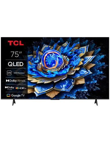 TV Set, TCL, 75 ", 4K Ultra HD, 3840 x 2160 pixels, Flat, 16:9, QLED, 75T69C