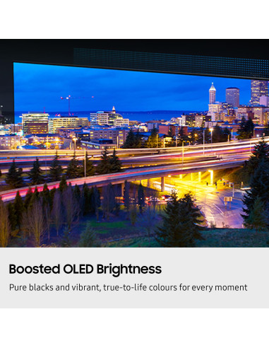 TV Set, SAMSUNG, 55", OLED/4K/Smart, 3840x2160, Wireless LAN, Bluetooth, Tizen, Black, QE55S85FAUXXH