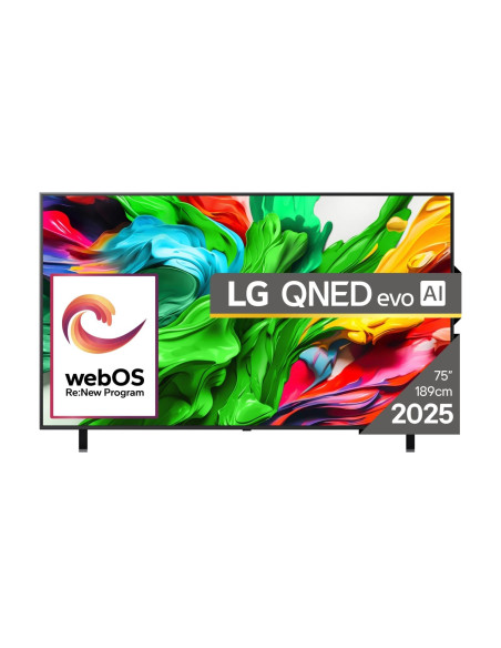 TV Set, LG, 75", 4K/Smart, 3840x2160, Wireless LAN, Bluetooth, webOS, Black, 75QNED85A3C