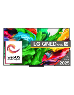 TV Set, LG, 75", 4K/Smart, 3840x2160, Wireless LAN, Bluetooth, webOS, Black, 75QNED86A3A