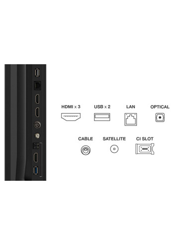 TV Set, TCL, 85 ", 4K Ultra HD, 3840 x 2160 pixels, Flat, 16:9, QLED, 85T69C