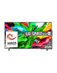 TV Set, LG, 86", 4K/Smart, 3840x2160, Wireless LAN, Bluetooth, webOS, Black, 86QNED85A3C