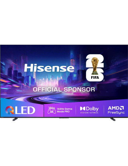 TV Set, HISENSE, 100 ", 4K Ultra HD, 3840 x 2160 pixels, Flat, 16:9, QLED, 100E7QPRO