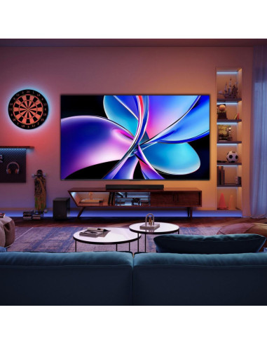 TV Set, HISENSE, 100 ", 4K Ultra HD, 3840 x 2160 pixels, Flat, 16:9, QLED, 100E7QPRO