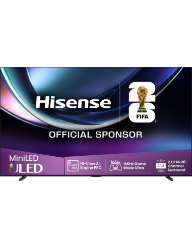 TV Set, HISENSE, 100 ", 4K Ultra HD, 3840 x 2160 pixels, Flat, 16:9, ULED, 100U7QPRO