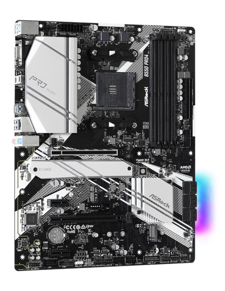 Mainboard, ASROCK, AMD B550, SAM4, ATX, 2xPCI-Express 3.0 1x, 1xPCI-Express 3.0 16x, 2xM.2, 1xPCI-Express 4.0 16x, Memory DDR4,