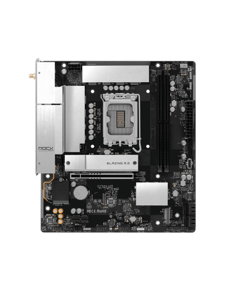 Mainboard, ASROCK, Intel B860, LGA 1851 (Socket V1), micro ATX, RAM DDR5-SDRAM, 2xSlots, Wi-Fi Yes, Bluetooth Yes, 1xNumber of 