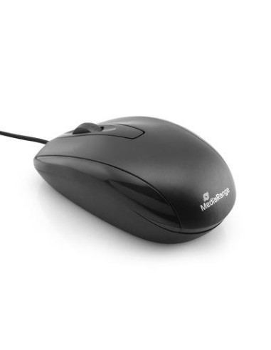 MOUSE USB OPTICAL BLACK/3-BUTTON MROS210 MEDIARANGE