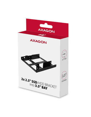 SSD ACC BRACKET 2X2.5" TO 3.5"/RHD-225 AXAGON