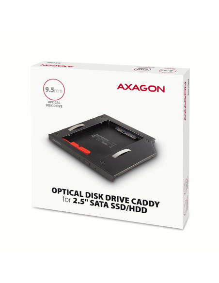 SSD/HDD CADDY 2.5" DVD SLOT/RSS-CD09 AXAGON
