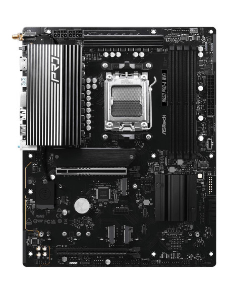 Mainboard, ASROCK, AMD B850, SAM5, ATX, Memory DDR5, Memory slots 4, 1xPCI-Express 4.0 16x, 1xPCI-Express 5.0 16x, 1xM.2, 1xHDM