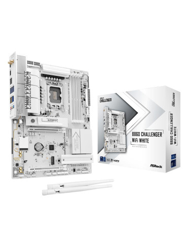 Mainboard, ASROCK, Intel B860, LGA 1851 (Socket V1), ATX, RAM DDR5-SDRAM, 4xSlots, Wi-Fi Yes, Bluetooth Yes, 1xNumber of M.2 (M