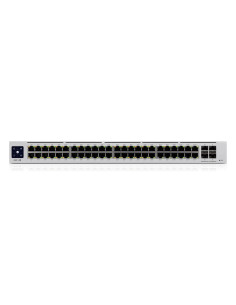 Switch, UBIQUITI, USW-PRO-48-POE, Type L3, Rack, 48x10Base-T / 100Base-TX / 1000Base-T, 4xSFP, PoE+ ports 48, 600 Watts, USW-PR