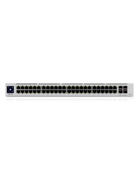 Switch, UBIQUITI, USW-PRO-48-POE, Type L3, Rack, 48x10Base-T / 100Base-TX / 1000Base-T, 4xSFP, PoE+ ports 48, 600 Watts, USW-PR
