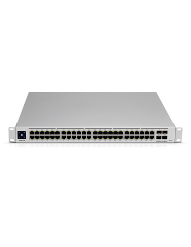 Switch, UBIQUITI, USW-PRO-48-POE, Type L3, Rack, 48x10Base-T / 100Base-TX / 1000Base-T, 4xSFP, PoE+ ports 48, 600 Watts, USW-PR