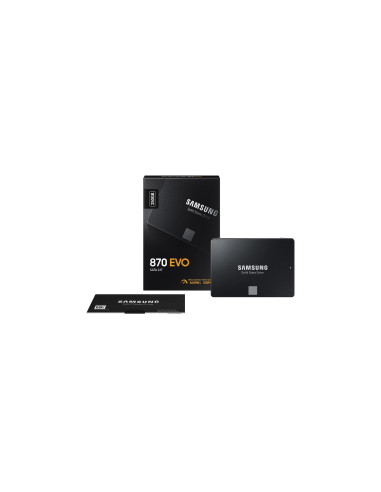 SSD, SAMSUNG, 870 EVO, 250GB, SATA, MLC, Write speed 530 MBytes/sec, Read speed 560 MBytes/sec, 2,5", TBW 150 TB, MTBF 1500000 