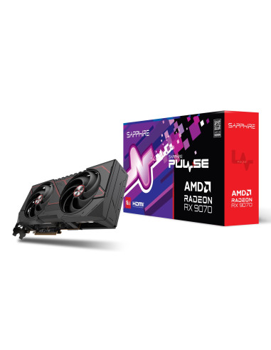 Graphics Card, SAPPHIRE, AMD Radeon RX 9070, 16 GB, GDDR6, 256 bit, PCIE 5.0 16x, Dual Slot Fansink, 2xHDMI, 2xDisplayPort, 113
