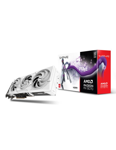 Graphics Card, SAPPHIRE, AMD Radeon RX 9070, 16 GB, GDDR6, 256 bit, PCIE 5.0 16x, Triple slot Fansink, 2xHDMI, 2xDisplayPort, 1