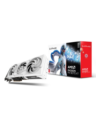Graphics Card, SAPPHIRE, AMD Radeon RX 9070 XT, 16 GB, GDDR6, 256 bit, PCIE 5.0 16x, GPU 2460 MHz, Triple slot Fansink, 2xHDMI,