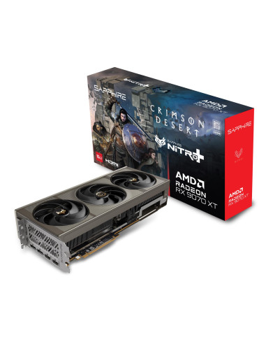 Graphics Card, SAPPHIRE, AMD, Radeon RX 9070 XT, 16 GB, GDDR6, 256 bit, PCI Express x16 5.0, Active, 11348-10-20G