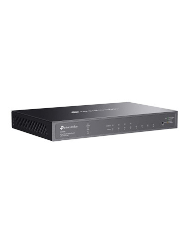 Switch, TP-LINK, Omada, TL-SG2008P, Type L2+, Desktop/pedestal, 8x10Base-T / 100Base-TX / 1000Base-T, PoE+ ports 4, 62 Watts, T