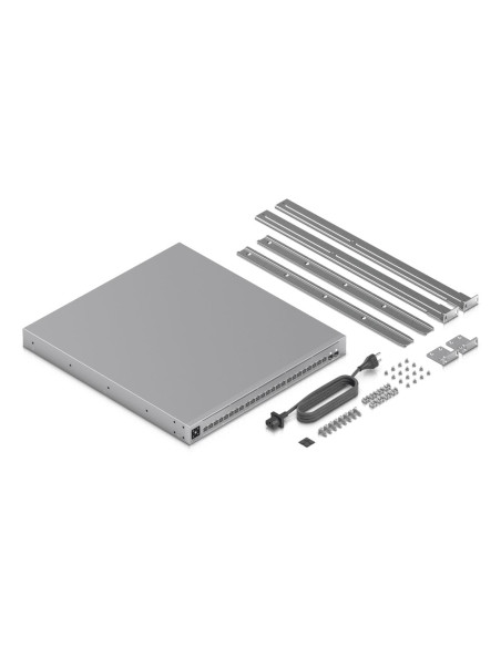 Switch, UBIQUITI, Switch type Managed, Switch layer L2/L3, Rack mounting Yes, Stackable Yes, Form factor 1U, 24xRJ-45 ports, RJ