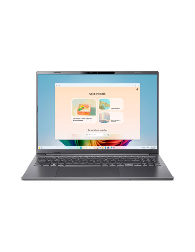 Notebook, ACER, Aspire, Aspire 16 AI, CPU Qualcomm Snapdragon, X1-26-100, 3 GHz, 16 ", 1920 x 1200 pixels, RAM 16 GB, LPDDR5x-S