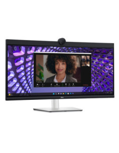 LCD Monitor, DELL, P3424WEB, 34", Curved/21 : 9, Panel IPS, 3440x1440, 21:9, 60Hz, 5 ms, Speakers, Camera 4MP, Swivel, Height a