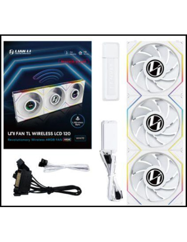 CASE FAN 120MM WRL REVERSE 3PC/G99.12RTLLCD1W3W.00 LIAN LI