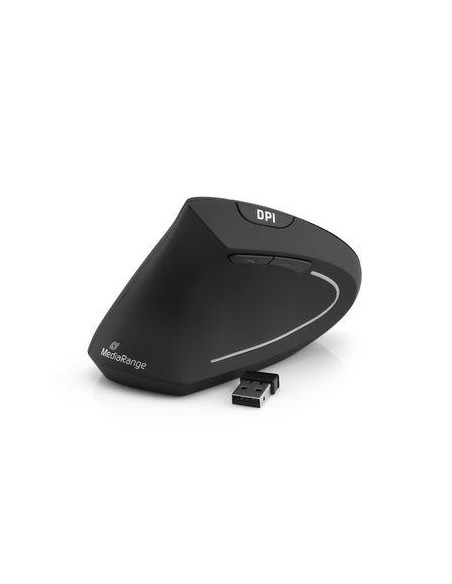 MOUSE USB OPTICAL WRL 6-BUTTON/LEFT BLACK MROS233 MEDIARANGE