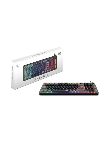 KEYBOARD GAMING BLACK US/FORGE GK110 US MSI
