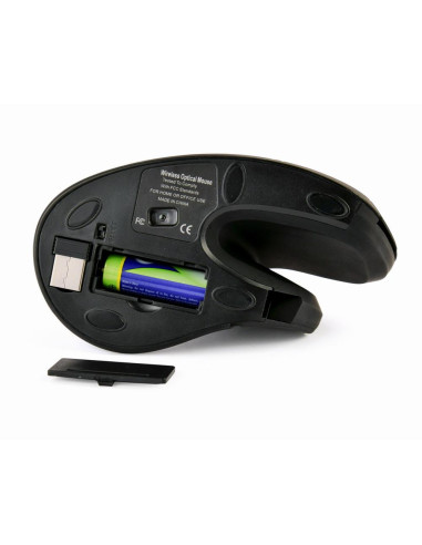 MOUSE USB OPTICAL WRL BLACK/ERGONOMIC MUSW-ERGO-03 GEMBIRD
