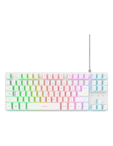 KEYBOARD USB GXT 833W THADO/TKL ENG WHITE 25894 TRUST