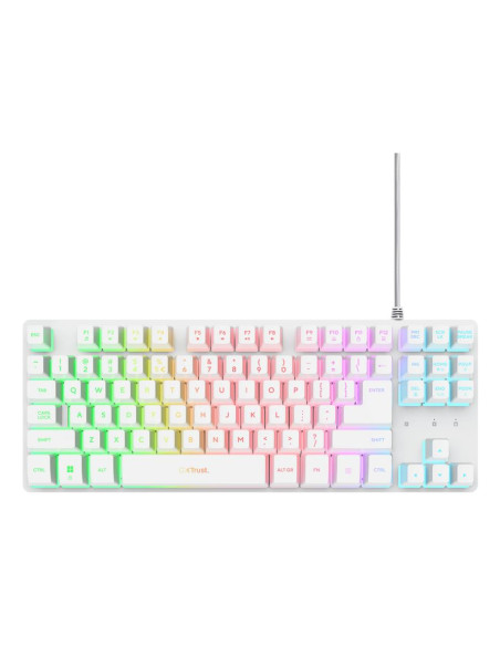 KEYBOARD USB GXT 833W THADO/TKL ENG WHITE 25894 TRUST