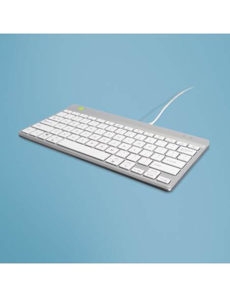 KEYBOARD COMPACT BREAK ENG/WHITE RGOCOUSWDWH R-GO TOOLS