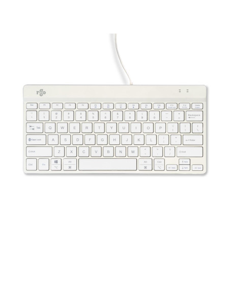 KEYBOARD COMPACT BREAK ENG/WHITE RGOCOUSWDWH R-GO TOOLS