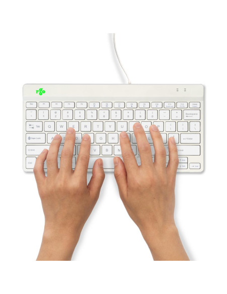 KEYBOARD COMPACT BREAK ENG/WHITE RGOCOUSWDWH R-GO TOOLS