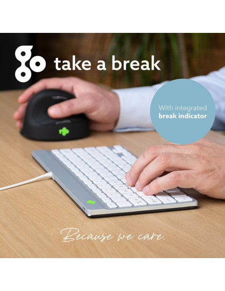 KEYBOARD COMPACT BREAK ENG/WHITE RGOCOUSWDWH R-GO TOOLS