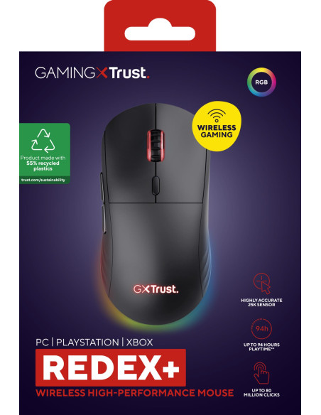 MOUSE USB OPTICAL WRL GXT927/REDEX+ HIGH PERF 25127 TRUST
