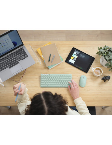 KEYBOARD +MOUSE WRL LYRA/GREEN 24942 TRUST
