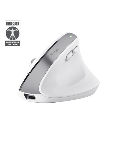 MOUSE USB OPTICAL WRL BAYO+/ERGONOMIC WHT 25399 TRUST