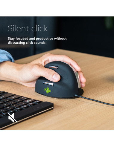 MOUSE USB OPTICAL BREAK/L. BLACK RGOHELELA R-GO TOOLS